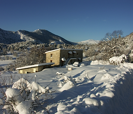 La maison sous la neige